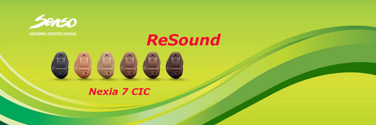 Resound Nexia 710 CIC hearing aid solution bd & ReSound Nexia 7 CIC (Completely-In-Canal) hearing aid offers a balance of advanced features and a discreet, compact design, making it ideal for users who prioritize both performance and invisibility. Below are its detailed features and content:
Key Features:
Discreet CIC Design:
Fits completely within the ear canal for near-invisible wear.
Custom-molded for a secure and comfortable fit.
Sound Quality and Clarity:
Binaural Directionality II for better speech understanding in moderately noisy settings.
Noise tracker to reduce background noise while preserving speech clarity.
Wind noise reduction for enhanced outdoor listening comfort.
Connectivity:
Bluetooth-enabled for basic audio streaming from compatible devices.
Works with the ReSound Smart 3D app for personalized adjustments and program changes.
Supports select ReSound wireless accessories for added convenience.
Tinnitus Relief:
Built-in Tinnitus Sound Generator with customizable relief options.
Environment Adaptation:
Automatic adjustment to changing listening environments.
Preset programs for specific scenarios, such as quiet rooms or bustling streets.
Durable Design:
Water-resistant and dustproof with an IP68 rating for daily resilience.
Built with robust materials for long-lasting use.
Customizable Features:
Multiple listening programs tailored to individual preferences.
Easy adjustments via app or on-device controls.
Optional Telecoil:
Telecoil compatibility for improved hearing in loop-enabled venues.