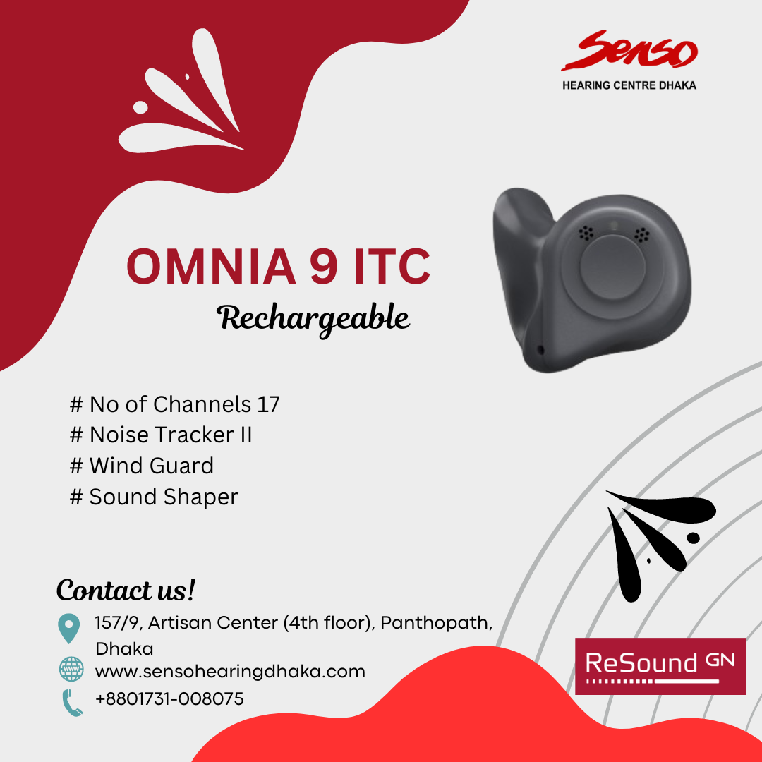 The ReSound Omnia 9 ITC (In-the-Canal) Rechargeable hearing aid is part of ReSound’s premium line, offering advanced features for those seeking superior sound quality and convenience. Below is an overview of its content and features:
Key Features:
1. Design:
o ITC Style: The In-the-Canal (ITC) design offers a discreet fit, sitting comfortably within the ear canal while remaining mostly hidden.
o Custom-Made Fit: Tailored to the individual’s ear anatomy for a more comfortable and secure fit.
2. Sound Processing:
o ReSound Omnia Platform: Built on ReSound’s latest platform, Omnia 9 delivers exceptional sound quality with a focus on natural hearing and speech clarity.
o All-Around Directionality: Provides a balanced listening experience by managing sounds from all directions, with a particular focus on speech enhancement.
o Ultra-Focus: Allows users to concentrate on speech directly in front of them, even in very noisy environments, improving one-on-one conversations.
3. Connectivity:
o Bluetooth Connectivity: Seamless streaming from Bluetooth-enabled devices, such as smartphones, tablets, and TVs.
o Direct Streaming: Supports direct streaming from iOS and Android devices, making it easier to enjoy calls, music, and other audio content.
o ReSound Smart 3D App: Use the app to personalize hearing settings, adjust volume, change programs, and locate lost hearing aids.
4. Rechargeability:
o Rechargeable Battery: Equipped with a built-in rechargeable battery, offering a convenient and eco-friendly alternative to disposable batteries.
o Battery Life: A single charge provides up to 30 hours of use, including streaming.
o Portable Charging Case: Comes with a portable charging case, providing additional charges on the go and ensuring the hearing aids are always ready to use.
5. Environmental Adaptation:
o Advanced Noise Reduction: Automatically reduces background noise and focuses on speech, making conversations easier in challenging environments.
o Wind Noise Management: Special algorithms minimize wind noise, allowing for clearer outdoor conversations.
o Spatial Sense: Enhances spatial awareness by preserving the natural perception of sounds, helping users identify where sounds are coming from.
6. Customization & Controls:
o Personalized Programming: Can be finely tuned by a hearing care professional to match the user's specific hearing profile.
o Automatic Adaptation: Adjusts automatically to different environments, reducing the need for manual adjustments.
o Tinnitus Sound Generator: Provides relief for tinnitus sufferers by delivering soothing sounds to mask the ringing in the ears.
7. Comfort & Usability:
o Ergonomic Design: Designed for all-day comfort, with a shape that fits securely in the ear canal.
o Feedback Control: Features advanced feedback management to prevent whistling, even in dynamic listening environments.
o Telecoil: Includes a telecoil for enhanced hearing in environments equipped with hearing loops, such as theaters and places of worship.
8. Durability:
o Moisture-Resistant Coating: Designed to withstand moisture, sweat, and earwax, prolonging the device's lifespan.
o IP Rating: Typically rated for water and dust resistance, ensuring durability in everyday conditions.
Additional Content:
• Natural Sound: The Omnia 9 ITC is designed to deliver a sound experience that closely mimics natural hearing, making it easier to distinguish different sounds and voices.
• Remote Care: Offers remote fine-tuning via ReSound Assist Live, enabling adjustments without needing to visit a hearing clinic.
• Speech Clarity: Enhanced algorithms specifically target speech frequencies, improving understanding even in complex listening environments.
The ReSound Omnia 9 ITC Rechargeable is a top-tier hearing aid that combines cutting-edge technology with ease of use, making it an excellent choice for those who prioritize both performance and convenience. It's ideal for individuals with active lifestyles who need a reliable, high-performing hearing solution. We offer best hearing aid price in Bangladesh.